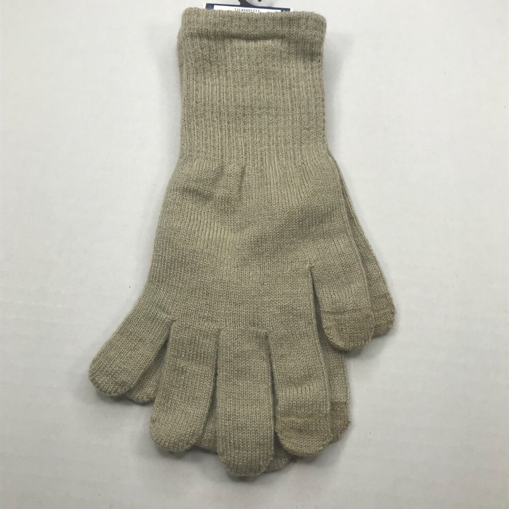 Winter Essentials Women's One Size Beige Texting Elongated Gloves New - Picture 2 of 8